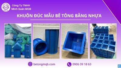 Cấu tạo và hướng dẫn sử dụng khuôn đúc mẫu bê tông bằng nhựa