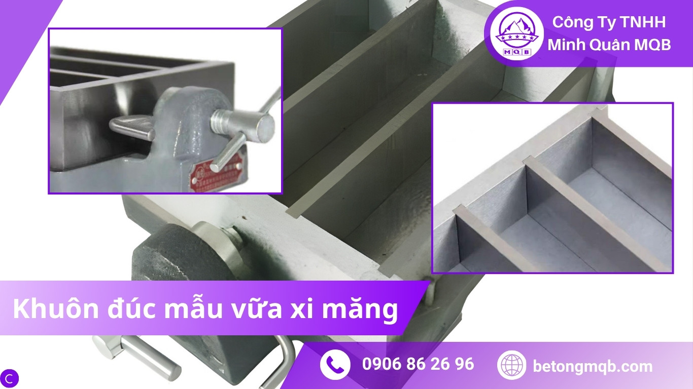 Cấu tạo khuôn đúc mẫu vữa xi măng