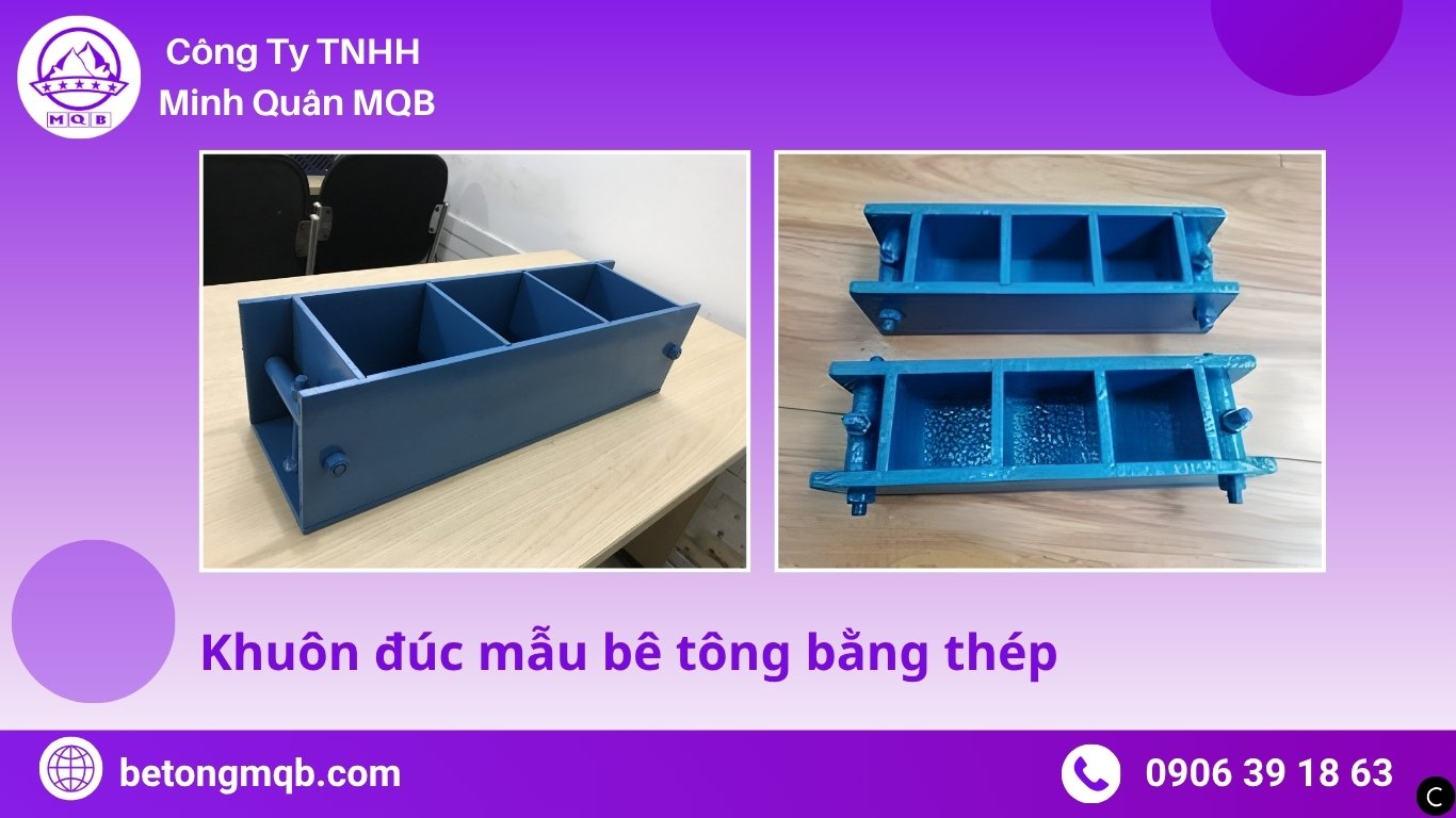 Gia công CNC khuôn đúc mẫu bê tông bằng thép
