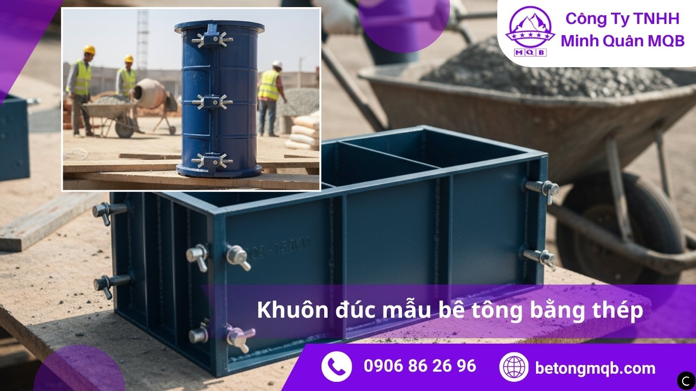 Hướng dẫn sử dụng khuôn đúc mẫu bê tông bằng thép TCVN 3118 | Bê Tông MQB 5 Hướng dẫn sử dụng khuôn đúc mẫu bê tông bằng thép