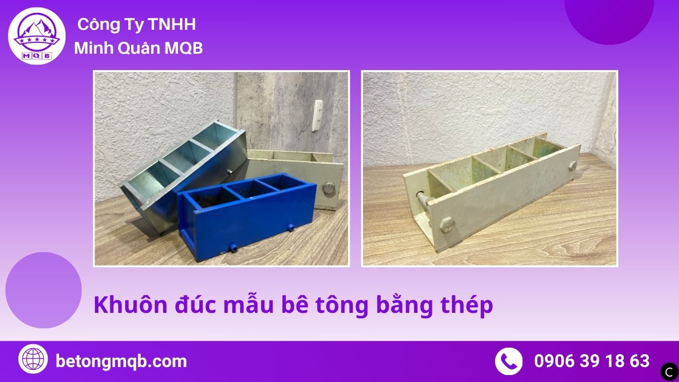Khuôn đúc mẫu bê tông bằng thép 2025