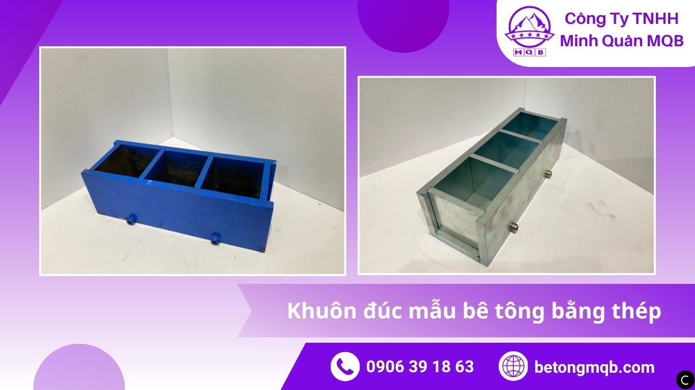 Khuôn đúc mẫu bê tông bằng thép 2025