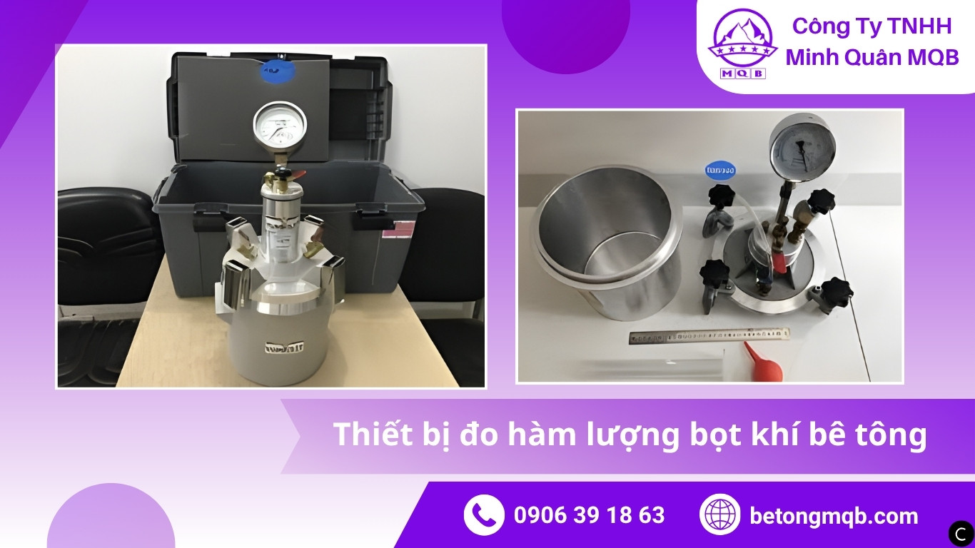 Xác định hàm lượng bọt khí trong bê tông