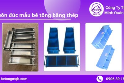 Sơ đồ cấu tạo khuôn đúc mẫu bê tông bằng thép