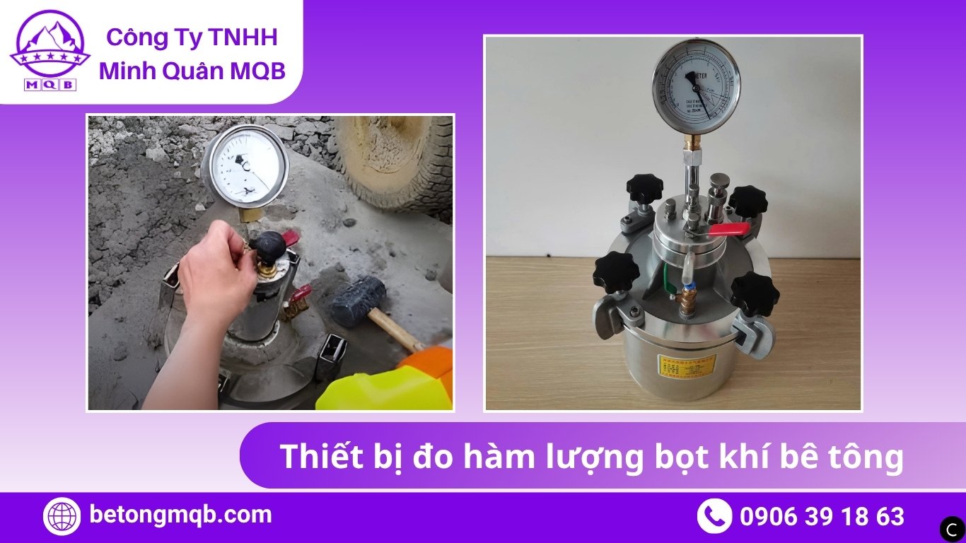 Xác định hàm lượng bọt khí trong bê tông