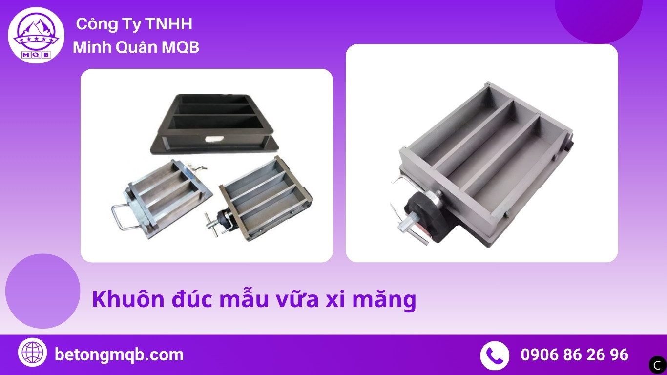 Hướng dẫn đúc khuôn mẫu vữa xi măng theo tiêu chuẩn TCVN 6016 | Bê Tông MQB 8 Hướng dẫn đúc khuôn mẫu vữa xi măng