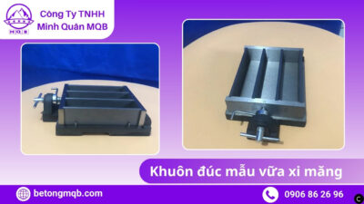 Cấu tạo khuôn đúc mẫu vữa xi măng theo tiêu chuẩn TCVN 6016 | Bê Tông MQB 4 Cấu tạo khuôn đúc mẫu vữa xi măng