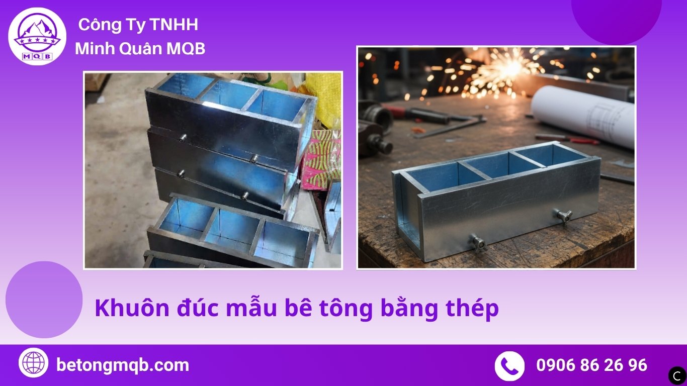 Hướng dẫn sử dụng khuôn đúc mẫu bê tông bằng thép TCVN 3118 | Bê Tông MQB 6 Hướng dẫn sử dụng khuôn đúc mẫu bê tông bằng thép