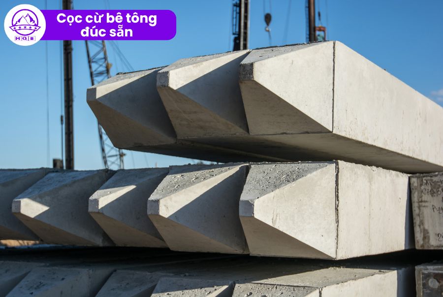 Cọc bê tông sau sáp nhập