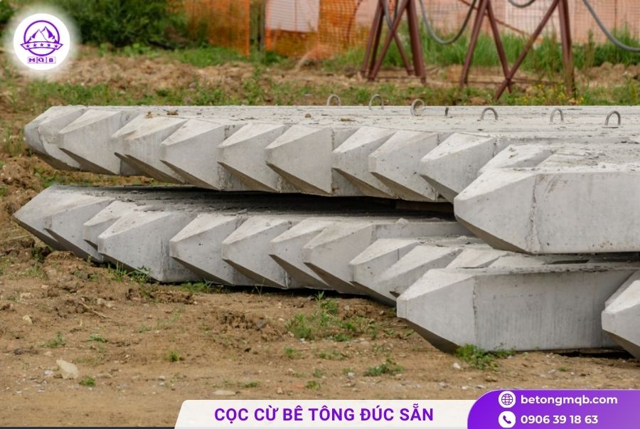 Cọc cừ bê tông tại Cần Giờ chát lượng