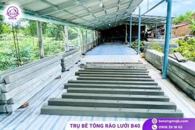 Cột hàng rào bê tông