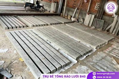 Cột hàng rào bê tông đúc sẵn