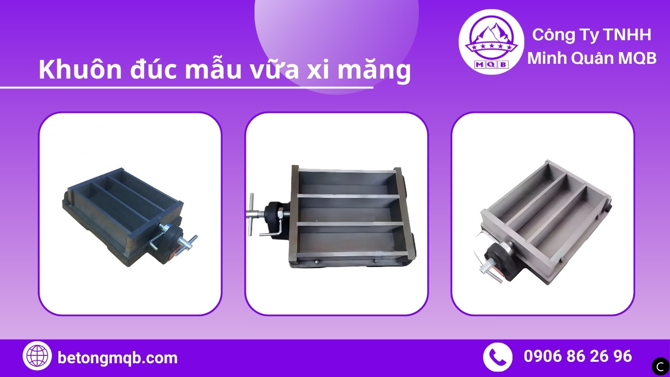 Hướng dẫn đúc khuôn mẫu vữa xi măng theo tiêu chuẩn TCVN 6016 | Bê Tông MQB 7 Hướng dẫn đúc khuôn mẫu vữa xi măng