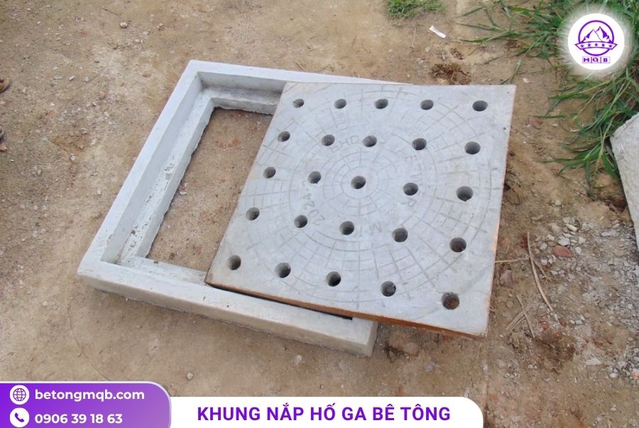 KHUNG NẮP HỐ GA TẠI TPHCM SAU SÁP NHẬP BẰNG BÊ TÔNG 2 khung nap ho ga tai tphcm cao cap