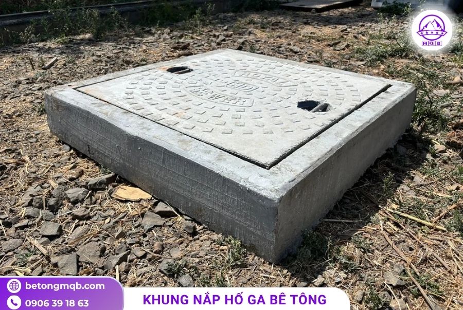 KHUNG NẮP HỐ GA TẠI TPHCM SAU SÁP NHẬP BẰNG BÊ TÔNG 4 khung nap ho ga tai tphcm sau sap nhap