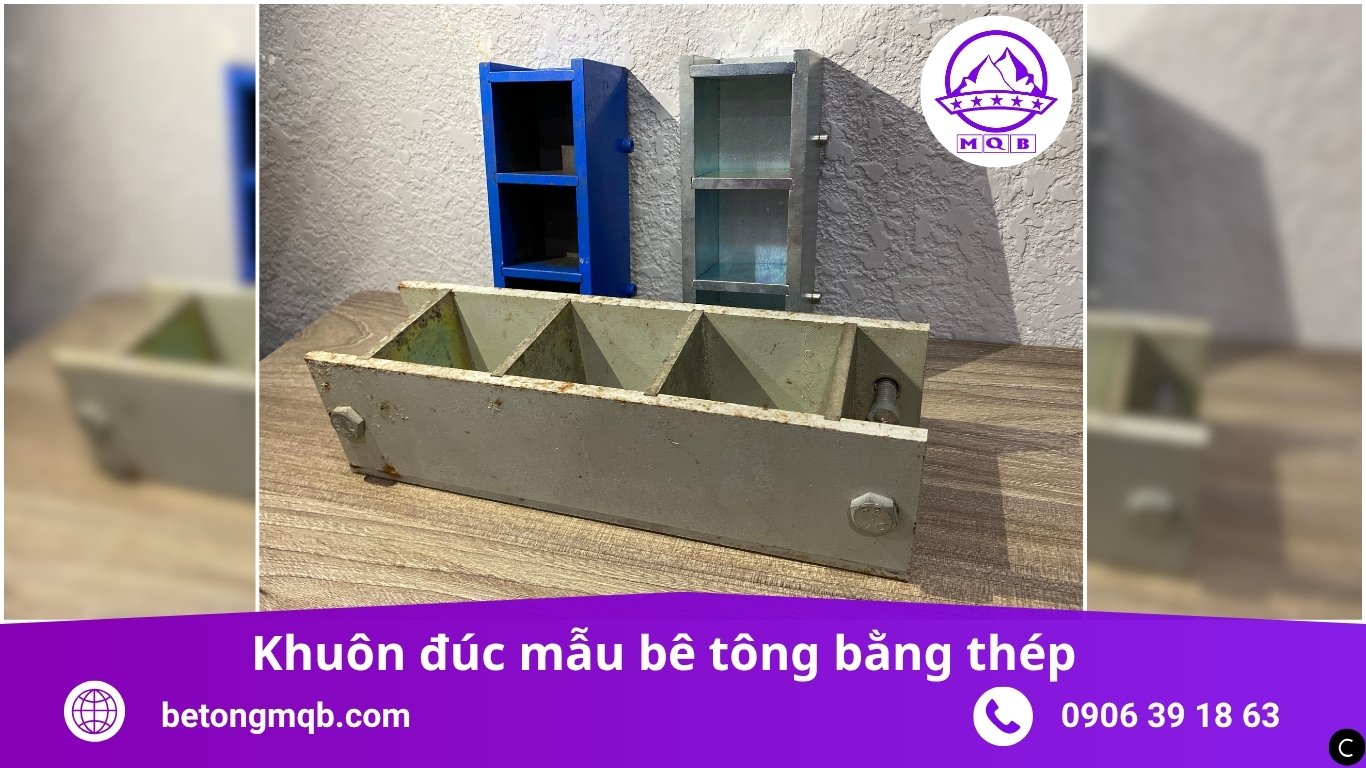 Khuôn đúc mẫu bê tông bằng thép MQB