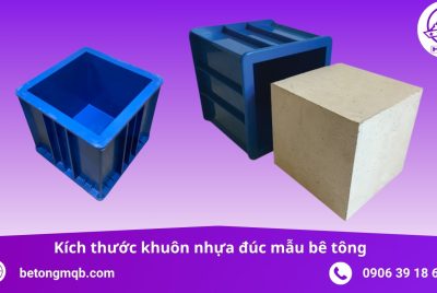 Kích thước khuôn nhựa đúc mẫu bê tông TCVN 3118