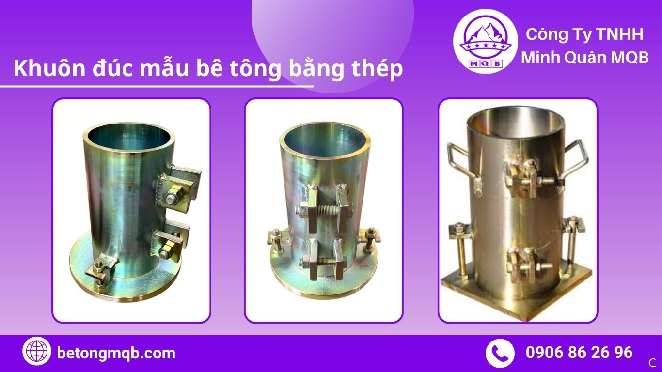 Quy trình sản xuất khuôn thép đúc mẫu bê tông