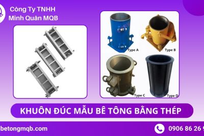 So sánh khuôn đúc mẫu bê tông bằng thép và bằng nhựa