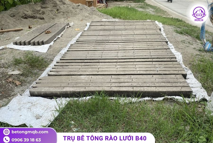 Trụ xi măng hàng rào dài 2.5m giá tốt tại Miền Nam 4 tru xi mang hang rao mien nam