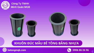 Ứng dụng khuôn đúc mẫu bê tông bằng nhựa