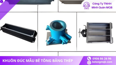 Ứng dụng khuôn đúc mẫu bê tông bằng thép