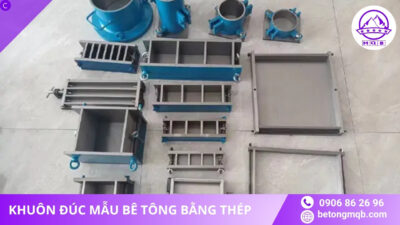 Ứng dụng khuôn đúc mẫu bê tông bằng thép
