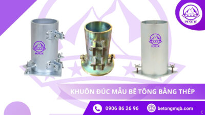 Ứng dụng khuôn đúc mẫu bê tông bằng thép