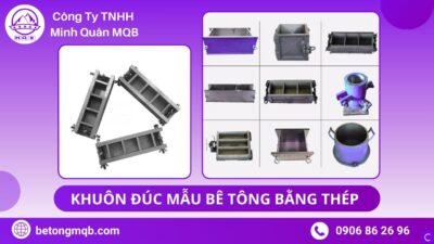 Ứng dụng khuôn đúc mẫu bê tông bằng thép
