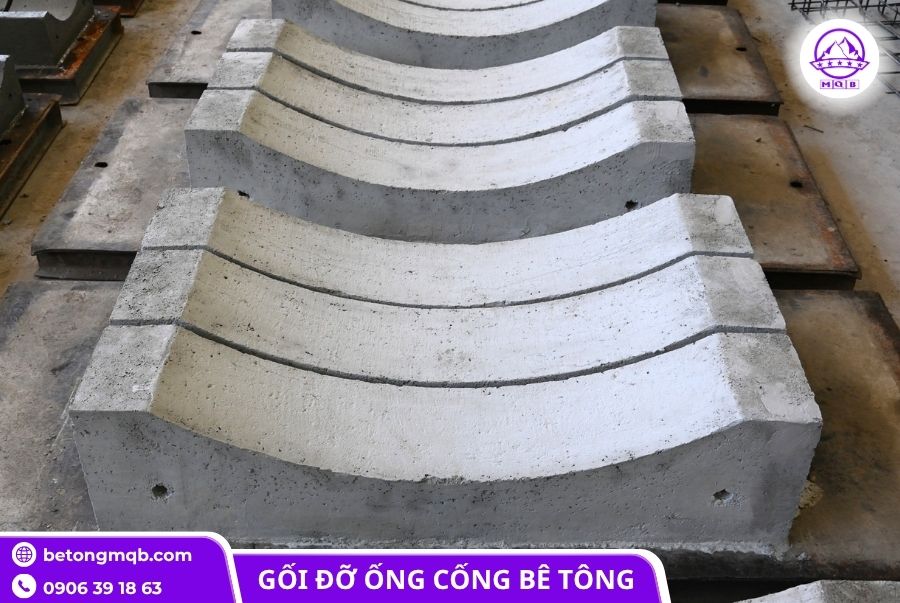 Cung cấp gối đỡ ống cống bê tông D600 tại Miền Nam 2 Gối đỡ ống cống bê tông cao cấp