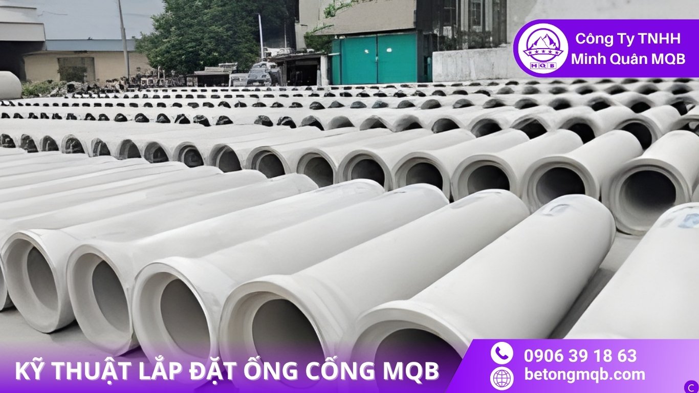 Lắp Đặt Ống Cống Bê Tông – Quy Trình Chuẩn Cho 2026 | BÊ TÔNG MQB 3 Bảo đảm mối nối ống cống trong quá trình lắp đặt
