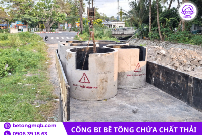 Bi bê tông chứa chất thải