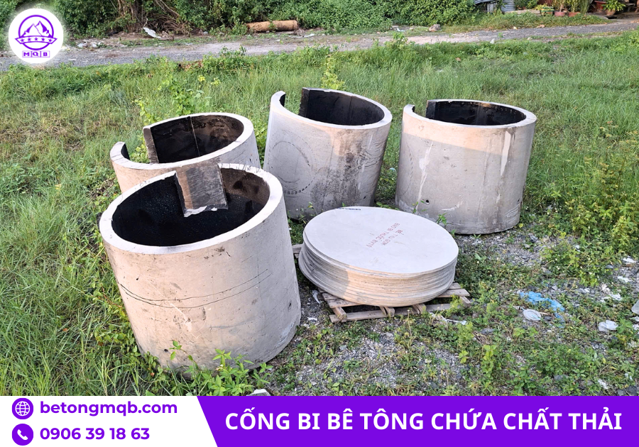 Bi bê tông chứa chất thải từ Minh Quân MQB