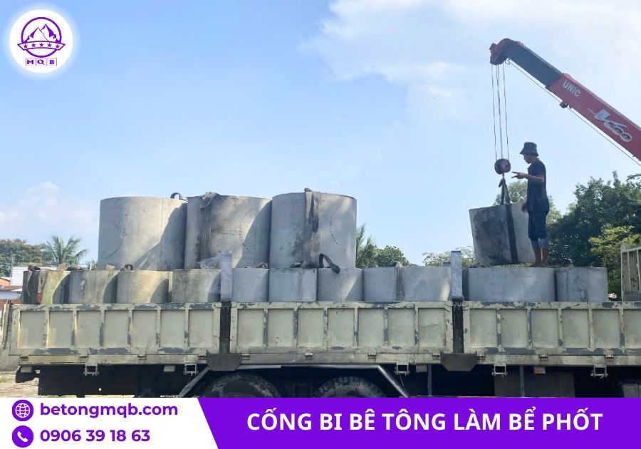 Bi bê tông làm bể phốt đúc sẵn