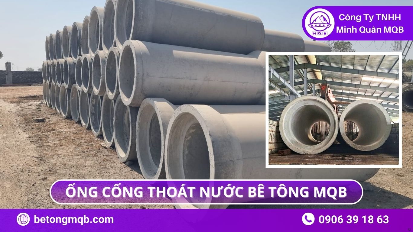 Cống thoát nước ven biển MQB trong công trình
