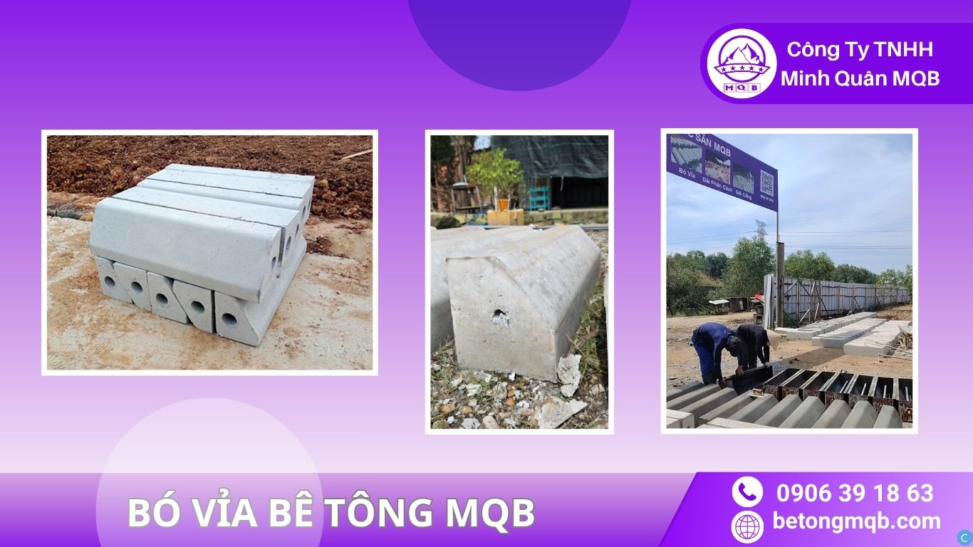 Bó vỉa bê tông Bình Dương - Bê tông đúc sẵn MQB