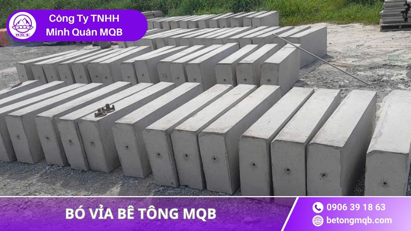 Bó vỉa bê tông mác 200 MQB trong thực tế