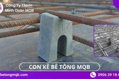 Con kê bê tông sàn 2 lớp MQB thi công thực tế