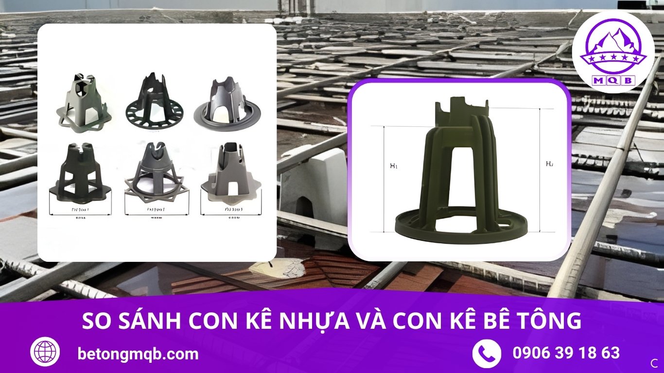 So Sánh Con Kê Bê Tông Và Con Kê Nhựa Chi Tiết 2026 | BÊ TÔNG MQB 9 So sánh con kê bê tông và con kê nhựa MQB
