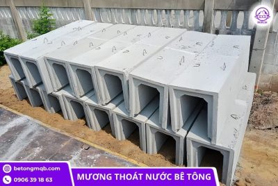 Cống bê tông chữ U dài 2m cao 500mm nắp rời tại Miền Tây 7 Cống bê tông chữ U dài 2m cao 500mm