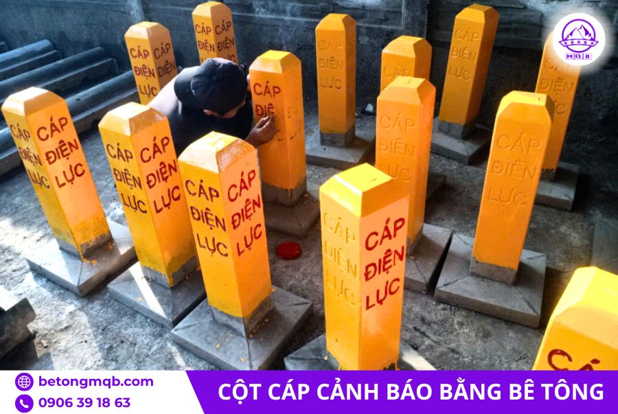 Cột cáp cảnh báo điện lực tại Miền Nam