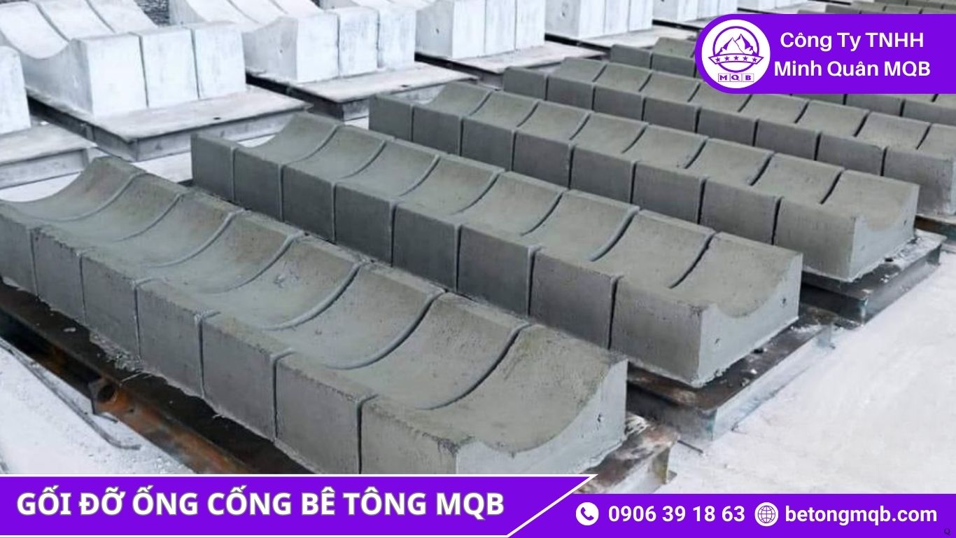MQB cung cấp gối đỡ cống bê tông dự án Bình Dương