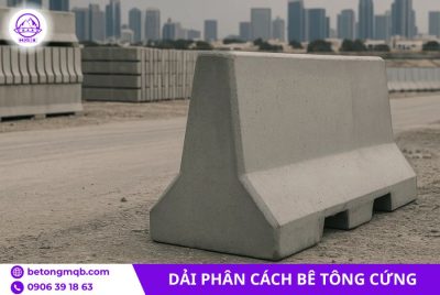 Dải phân cách bê tông cứng