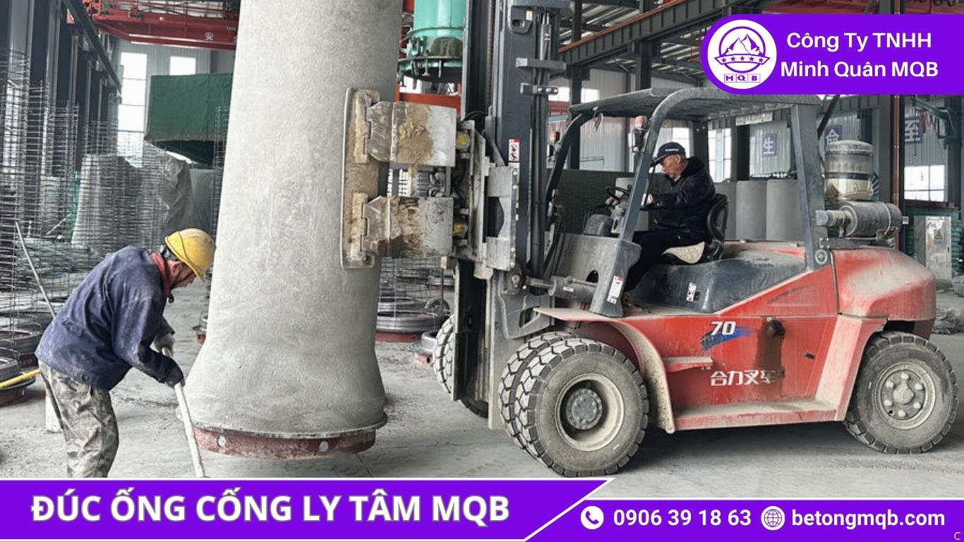 Ống Cống Bê Tông Ly Tâm: 4 Lý Do Được Ưu Tiên Tại Miền Trung | Bê Tông MQB 2 Sản xuất ống cống bê tông ly tâm tại xưởng MQB