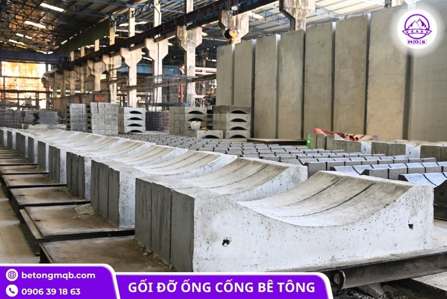Cung cấp gối đỡ ống cống bê tông D600 tại Miền Nam 3 Gối đỡ ống cống bê tông cốt thép
