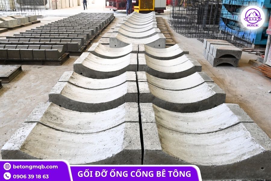 Cung cấp gối đỡ ống cống bê tông D600 tại Miền Nam 4 Gối đỡ ống cống bê tông Minh Quân MQB