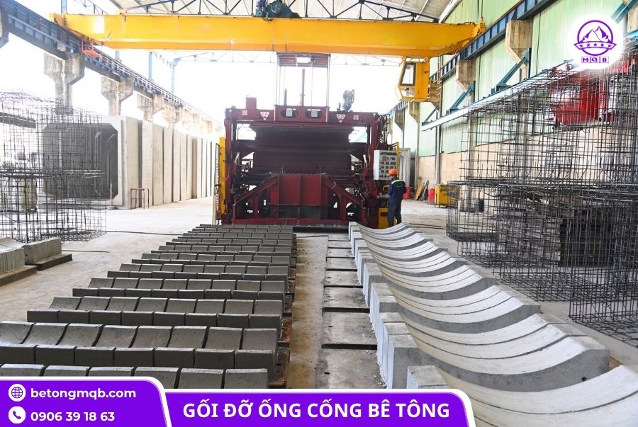 Gối đỡ ống cống bê tông