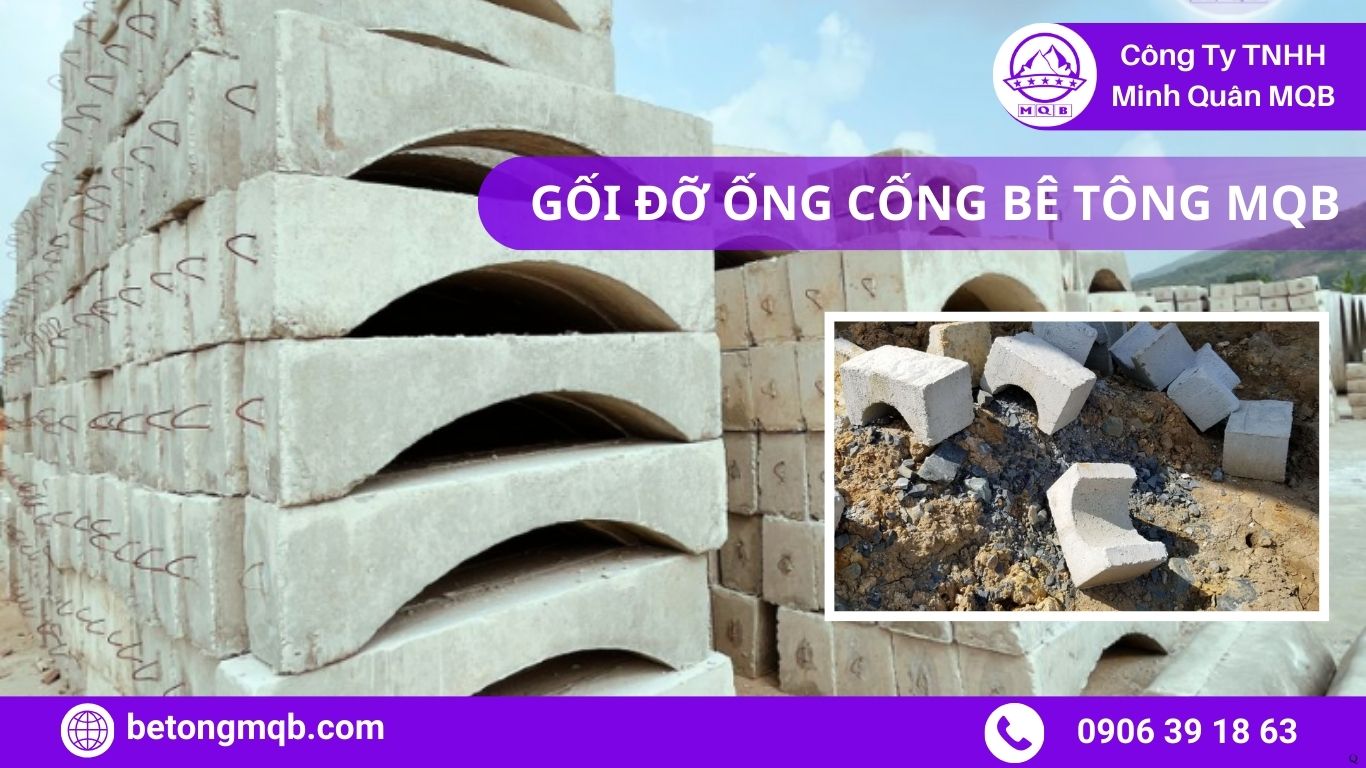 Gối đỡ cống bê tông tại Long Thành: Nhu cầu & Xu hướng 2025–2030 | BÊ TÔNG MQB 3 Gối đỡ cống bê tông tại Long Thành MQB tiêu chuẩn