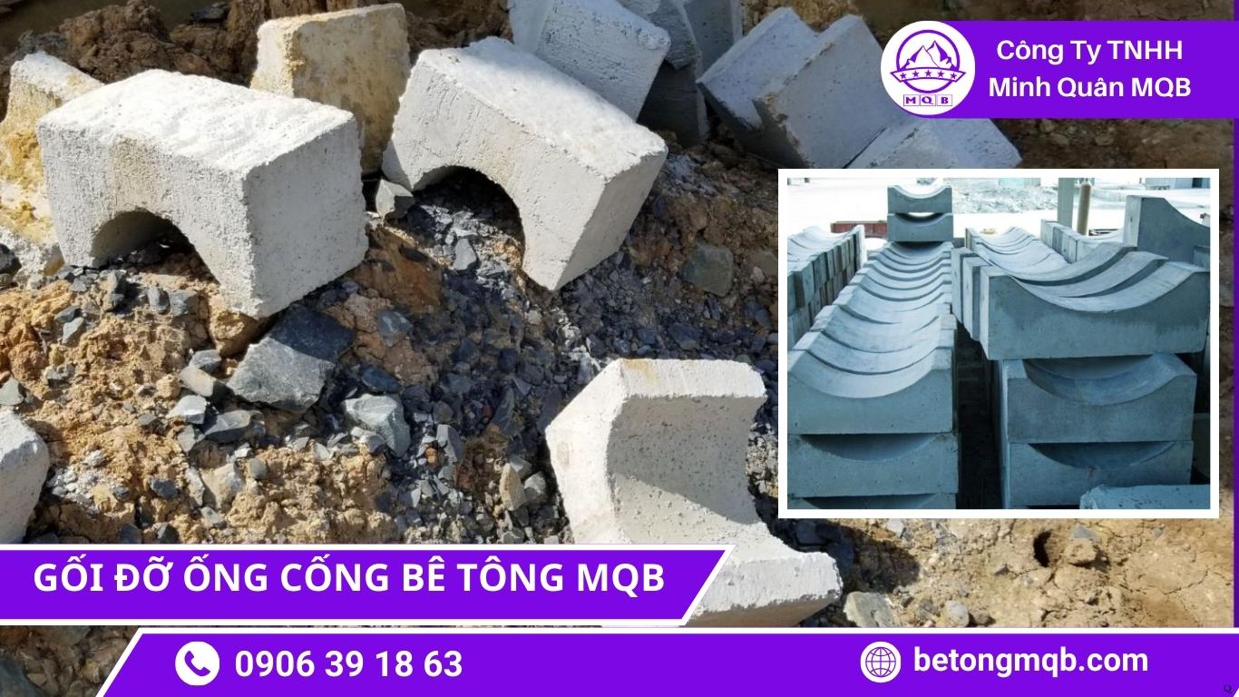 Gối đỡ cống bê tông tại Vũng Tàu MQB tiêu chuẩn