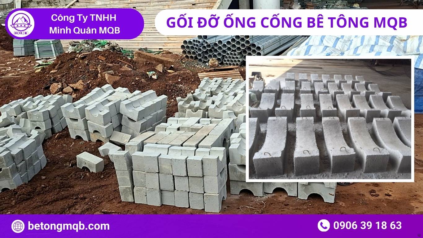 Gối đỡ cống bê tông tại Vũng Tàu